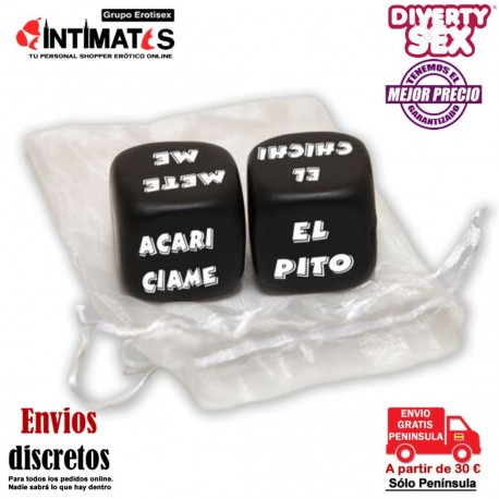 Dados acción y parte del cuerpo II · Diablo Picante , que puedes adquirir en intimates.es "Tu Personal Shopper Erótico"