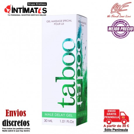 Taboo Male Delay · Gel retardante · Ruf, que puedes adquirir en intimates.es "Tu Personal Shopper Erótico"