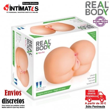 Nice Ass · Masturbador vagina y ano realistas · Real Body , que puedes adquirir en intimates.es "Tu Personal Shopper Erótico"