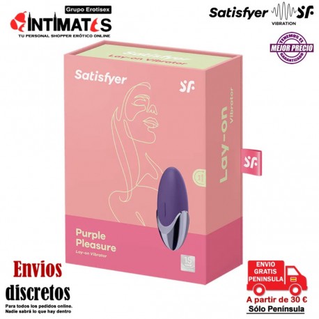 Purple Pleasure · Estimulador de clítoris · Satisfyer, que puedes adquirir en intimates.es "Tu Personal Shopper Erótico"