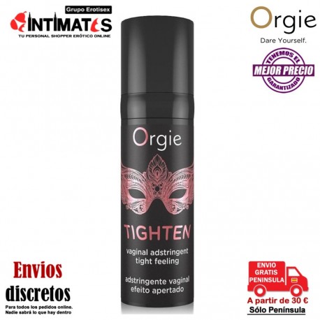 Tighten · Estrechamiento de los músculos vaginales · Orgie, que puedes adquirir en intimates.es "Tu Personal Shopper Erótico"