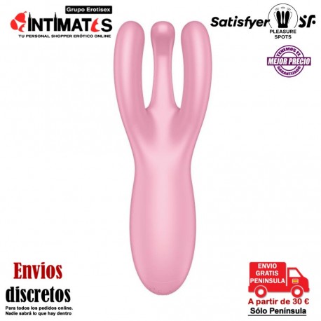 Threesome 4 · Estimulador sensual de clítoris y labios vaginales · Satisfyer, que puedes adquirir en intimates.es "Tu Personal Shopper Erótico"