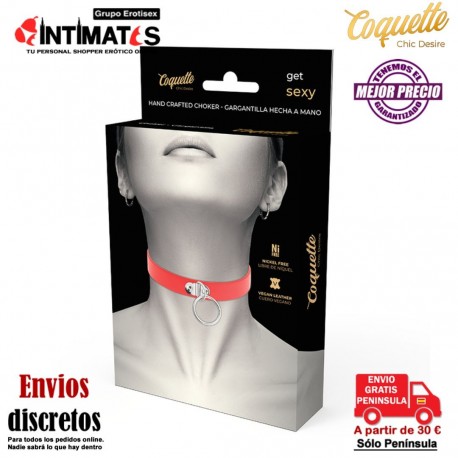 Aro · Gargantilla de cuero vegano · Coquette , que puedes adquirir en intimates.es "Tu Personal Shopper Erótico"