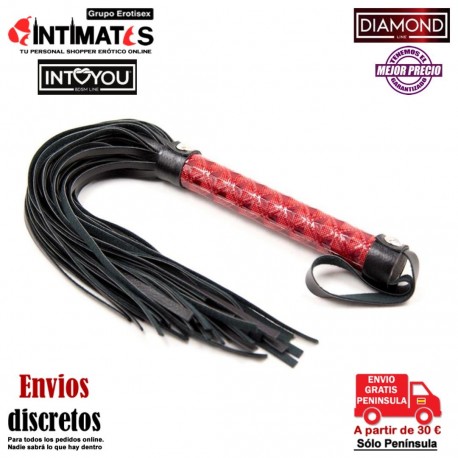 Diamond Flogger · Látigo suave de cuero vegano · Intoyou, que puedes adquirir en intimates.es "Tu Personal Shopper Erótico"