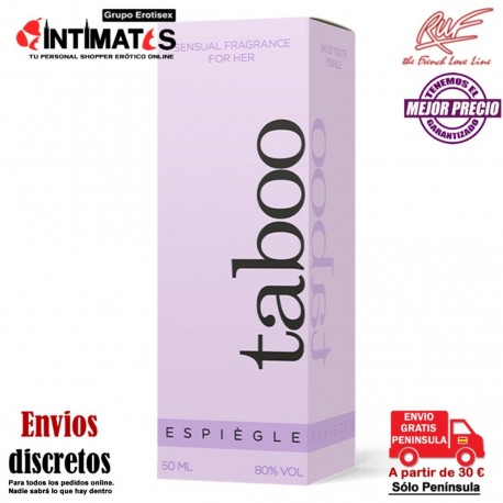 Taboo Espiègle · Perfume con feromonas para ella · Ruf, que puedes adquirir en intimates.es "Tu Personal Shopper Erótico"