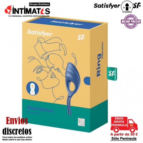 Swordsman · Anillo regulable con vibración · Satisfyer, que puedes adquirir en intimates.es "Tu Personal Shopper Erótico"