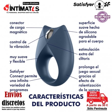 Royal One · Anillo vibrador con App · Satisfyer, que puedes adquirir en intimates.es "Tu Personal Shopper Erótico"