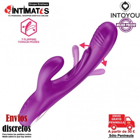 Priya · Vibrador con lengua estimuladora y movimiento Flipping · Intoyou, que puedes adquirir en intimates.es "Tu Personal Shopper Erótico"