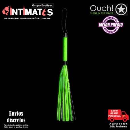 Flogger - Neon · Fusta que brilla en la oscuridad · Ouch! Glow in the Dark, que puedes adquirir en intimates.es "Tu Personal Shopper Erótico"