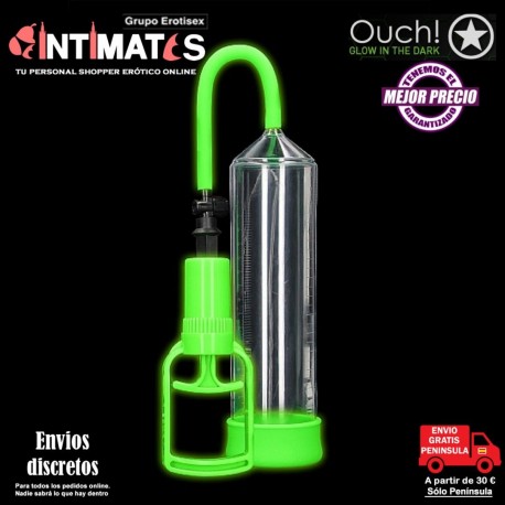 Comfort Beginner Pump · Bomba para el pene que brilla en la oscuridad · Ouch! Glow in the Dark, que puedes adquirir en intimates.es "Tu Personal Shopper Erótico"