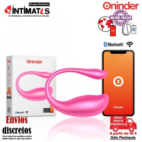 Huevo vibrador con control remoto y App - Rosa · Oninder, que puedes adquirir en intimates.es "Tu Personal Shopper Erótico"
