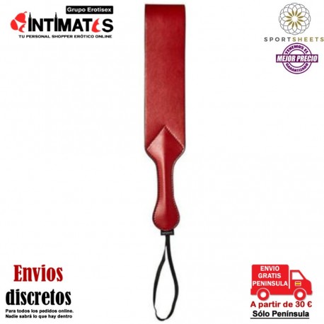 Saffron Loop Paddle · Paleta de cuero vegano · Sportsheets, que puedes adquirir en intimates.es "Tu Personal Shopper Erótico"