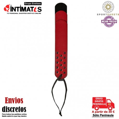 Saffron Loop Paddle · Paleta de cuero vegano · Sportsheets