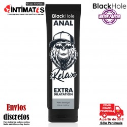 Anal Relax Extra Dilatación · Lubricante a base de agua 250ml · BlackHole