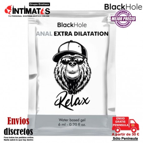 Anal Relax Extra Dilatación · Lubricante a base de agua 6ml · BlackHole, que puedes adquirir en intimates.es "Tu Personal Shopper Erótico"