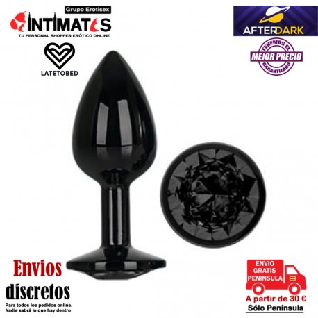 BlackGem - S · Plug anal metálico con joya · AfterDark, que puedes adquirir en intimates.es "Tu Personal Shopper Erótico"