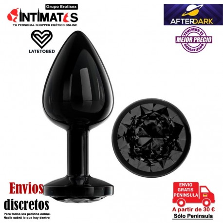 BlackGem - L · Plug anal metálico con joya · AfterDark, que puedes adquirir en intimates.es "Tu Personal Shopper Erótico"