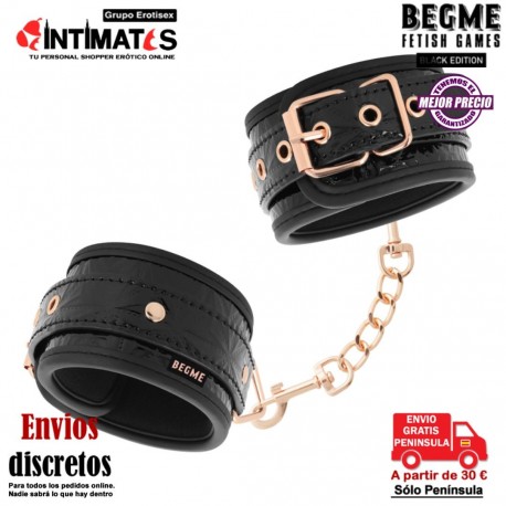 Esposas para muñecas con forro de neopreno · Begme Black Edition, que puedes adquirir en intimates.es "Tu Personal Shopper Erótico"