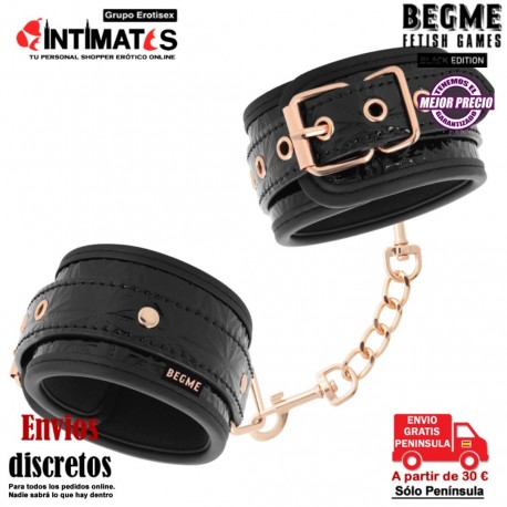 Hog-Tie de cuero vegano · Begme Black Edition, que puedes adquirir en intimates.es "Tu Personal Shopper Erótico"