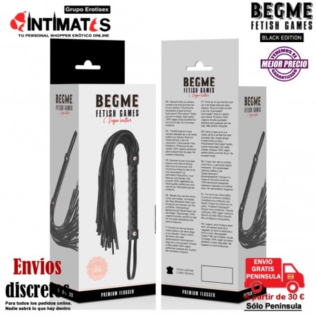 Látigo de cuero vegano · Begme Black Edition, que puedes adquirir en intimates.es "Tu Personal Shopper Erótico"