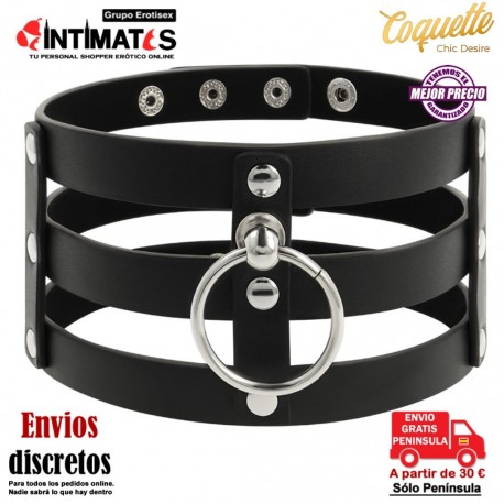 Gargantilla de cuero vegano estilo fetish · Coquette Fantasy, que puedes adquirir en intimates.es "Tu Personal Shopper Erótico"