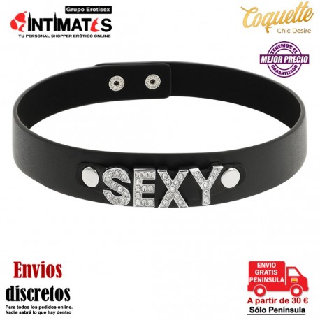 Sexy · Gargantilla de cuero vegano · Coquette Chic Desire, que puedes adquirir en intimates.es "Tu Personal Shopper Erótico"