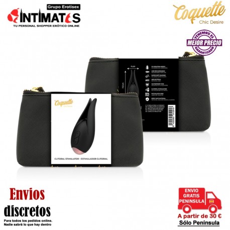 Estimulador de clítoris - Negro / Dorado · Coquette, que puedes adquirir en intimates.es "Tu Personal Shopper Erótico"