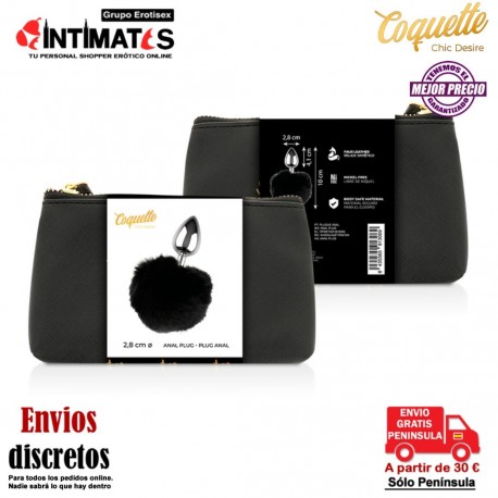 Plug anal de metal - 41 mm · Coquette, que puedes adquirir en intimates.es "Tu Personal Shopper Erótico"