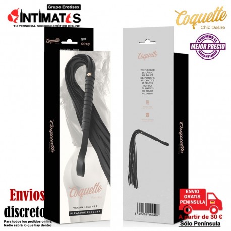 Vegan Flogger · Látigo de cuero vegano · Coquette, que puedes adquirir en intimates.es "Tu Personal Shopper Erótico"