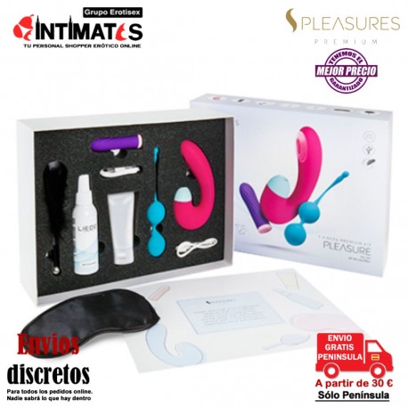 Pleasure Kit · Pack de 7 elementos Premium · S Pleasures Kits, que puedes adquirir en intimates.es "Tu Personal Shopper Erótico"