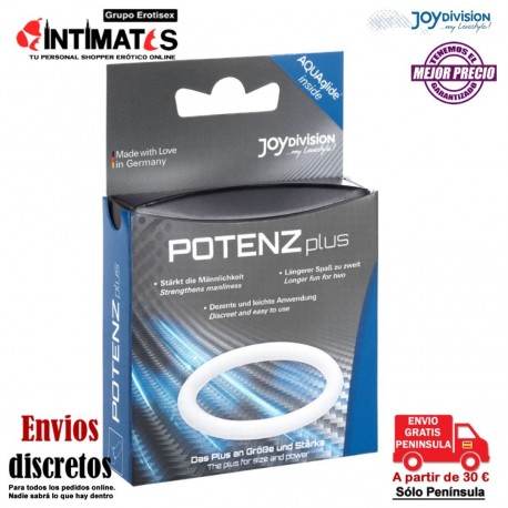 POTENZplus - M - Trasparent · Prolonga la erección y retrasa la eyaculación · JoyDivision, que puedes adquirir en intimates.es "Tu Personal Shopper Erótico"