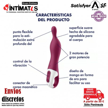 A-Mazing 1 · Estimulador del punto A · Satisfyer, que puedes adquirir en intimates.es "Tu Personal Shopper Erótico"