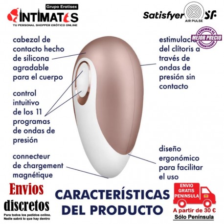 Deluxe · Estimulador de clítoris sin contacto · Satisfyer
