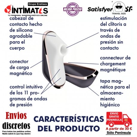 Traveler · El compañero de viaje perfecto · Satisfyer, que puedes adquirir en intimates.es "Tu Personal Shopper Erótico"