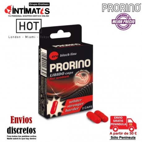 Libido caps ♀ 2 uds · Para aumentar el apetito sexual · Prorino, que puedes adquirir en intimates.es "Tu Personal Shopper Erótico"