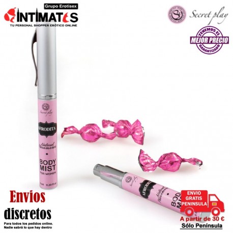Afrodita · Bruma corporal con feromonas · Secret Play, que puedes adquirir en intimates.es "Tu Personal Shopper Erótico"