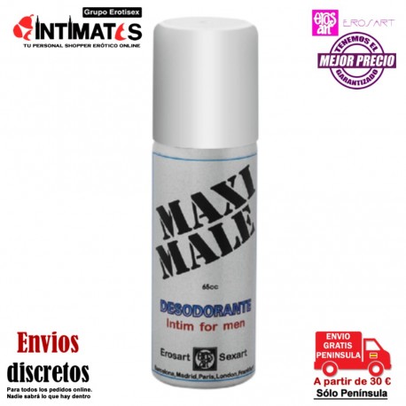 Maxi Male · Desodorante intimo con feromonas ♂ · Eros-Art, que puedes adquirir en intimates.es "Tu Personal Shopper Erótico"