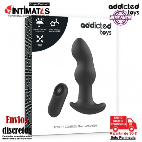 Anal massager remote control · Plug anal para estimular el punto-P · Addicted toys, que puedes adquirir en intimates.es "Tu Personal Shopper Erótico"