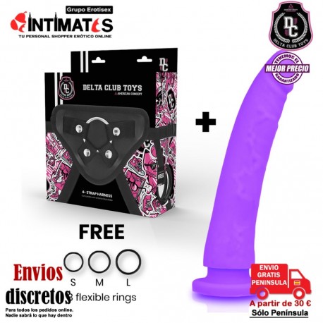 Arnés + Consolador 230 mm · Delta Club, que puedes adquirir en intimates.es "Tu Personal Shopper Erótico"