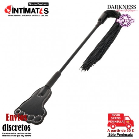 Crop & Floger Black · Fusta y látigo de perversión · Darkness, que puedes adquirir en intimates.es "Tu Personal Shopper Erótico"