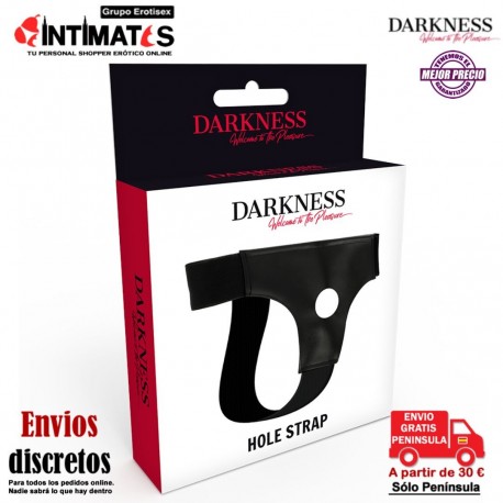 Hole Strap · Arnes con agujero - Talla única · Darkness, que puedes adquirir en intimates.es "Tu Personal Shopper Erótico"
