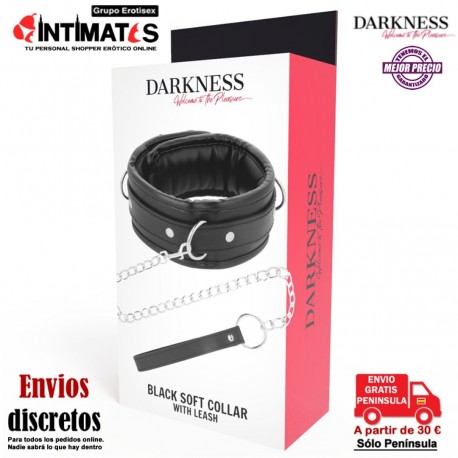 Black Soft Collar · Collar con cadena · Darkness, que puedes adquirir en intimates.es "Tu Personal Shopper Erótico"