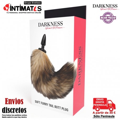 Plug anal de silicona con cola - 10cm · Darkness, que puedes adquirir en intimates.es "Tu Personal Shopper Erótico"