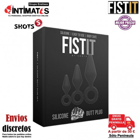 Silicone Butt Plug · Set de 3 Plugs Anales · Fist It, que puedes adquirir en intimates.es "Tu Personal Shopper Erótico"