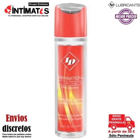 Sensation 60 ml · Lubricante efecto calor · ID Lubricants, que puedes adquirir en intimates.es "Tu Personal Shopper Erótico"