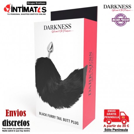 Plug anal de metal con cola - 80mm · Darkness, que puedes adquirir en intimates.es "Tu Personal Shopper Erótico"