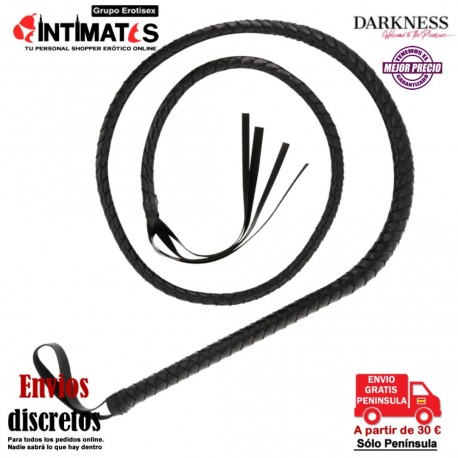Black Long Whip · Látigo de bondage 210cm · Darkness, que puedes adquirir en intimates.es "Tu Personal Shopper Erótico"