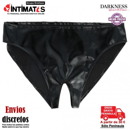 Panties estilo fetish con abertura · Darkness, que puedes adquirir en intimates.es "Tu Personal Shopper Erótico"