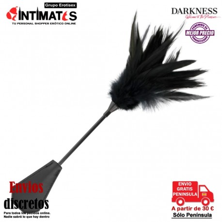 Feather Crop · Fusta de doble cara con plumas · Darkness, que puedes adquirir en intimates.es "Tu Personal Shopper Erótico"