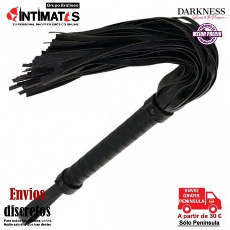 Black Flogger · Látigo de bondage 42cm · Darkness, que puedes adquirir en intimates.es "Tu Personal Shopper Erótico"
